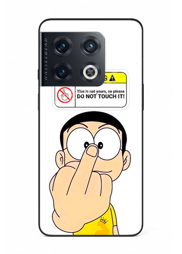 Angry Cartoon Warning cartoon artwork OnePlus 10 Pro glass back cover
