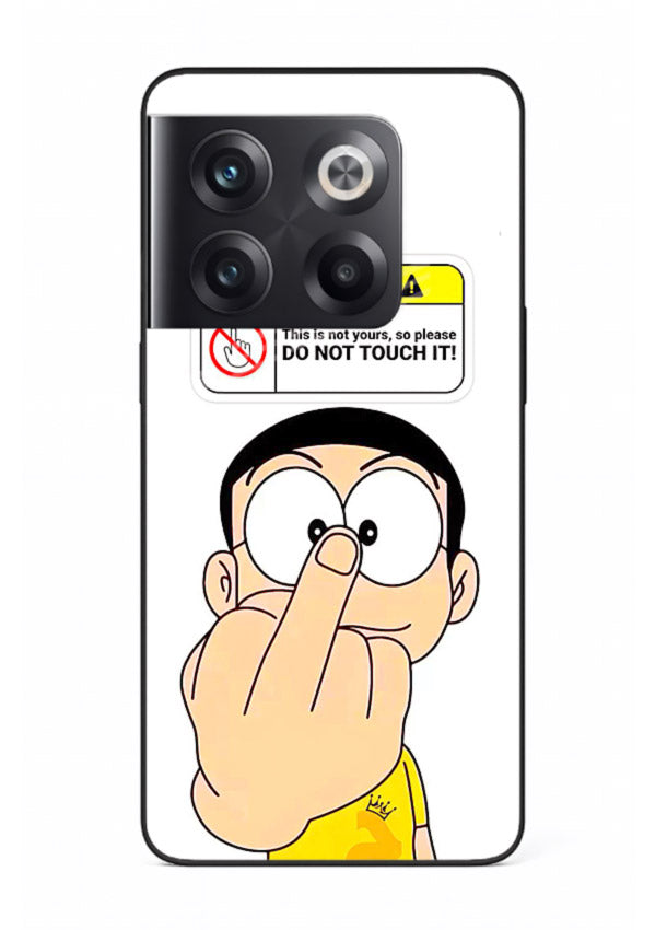 Angry Cartoon Warning cartoon artwork OnePlus 10T glass back cover