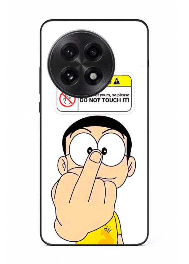 Angry Cartoon Warning cartoon artwork OnePlus 13R glass back cover