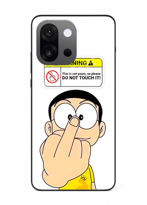 Angry Cartoon Warning cartoon artwork OnePlus 13s glass back cover