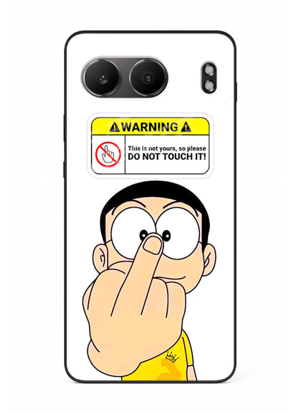 Angry Cartoon Warning cartoon artwork OnePlus Nord 4 glass back cover
