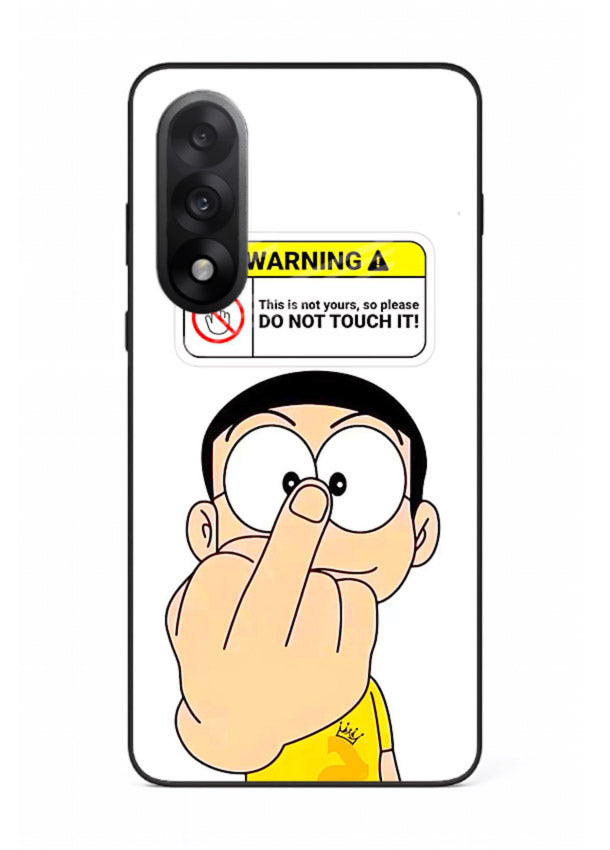 Angry Cartoon Warning cartoon artwork OnePlus Nord 5 glass back cover