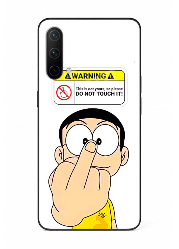 Angry Cartoon Warning cartoon artwork OnePlus Nord CE 5G glass back cover