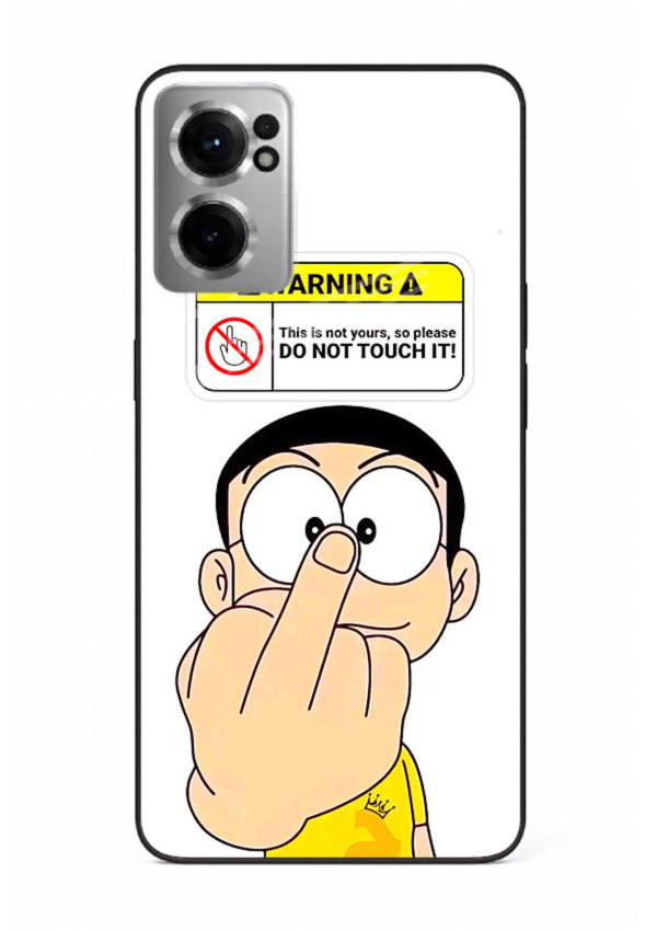 Angry Cartoon Warning cartoon artwork OnePlus Nord CE2 5G glass back cover