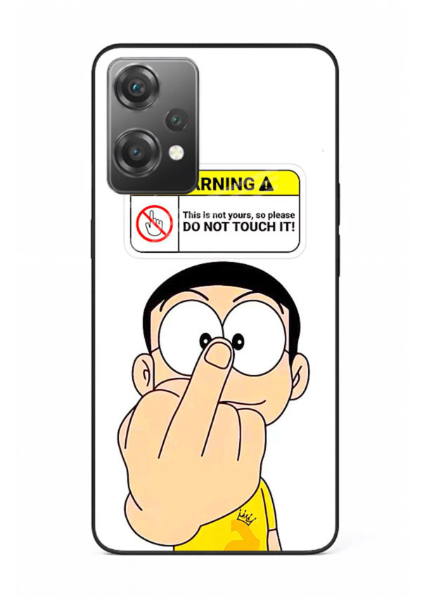 Angry Cartoon Warning cartoon artwork OnePlus Nord CE2 Lite 5G glass back cover