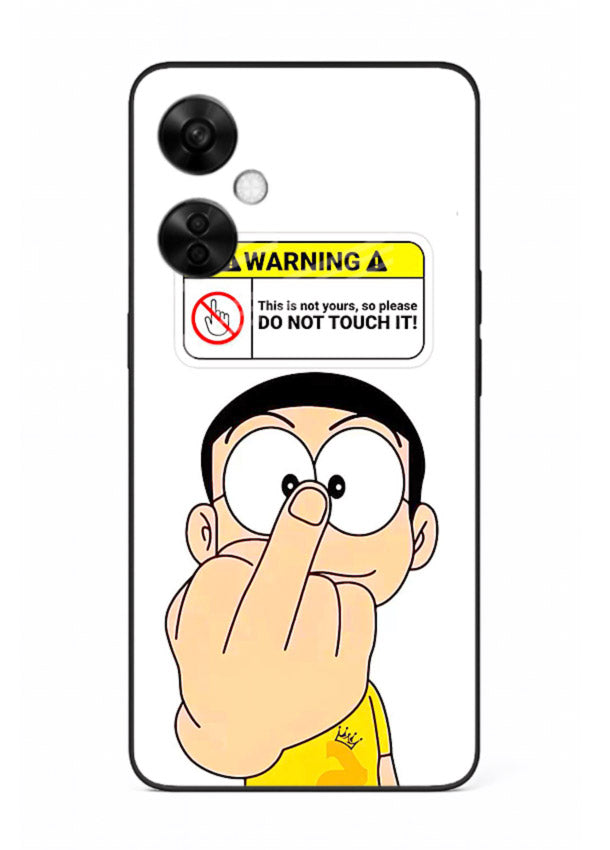 Angry Cartoon Warning cartoon artwork OnePlus Nord CE3 Lite glass back cover