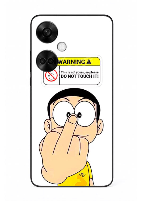Angry Cartoon Warning cartoon artwork OnePlus Nord CE3 glass back cover
