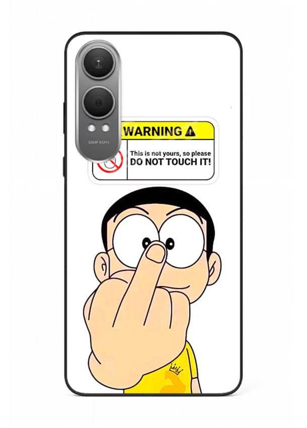 Angry Cartoon Warning cartoon artwork OnePlus Nord CE4 Lite glass back cover