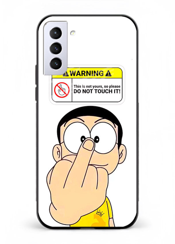 Angry Cartoon Warning cartoon artwork Samsung S21 FE glass back cover