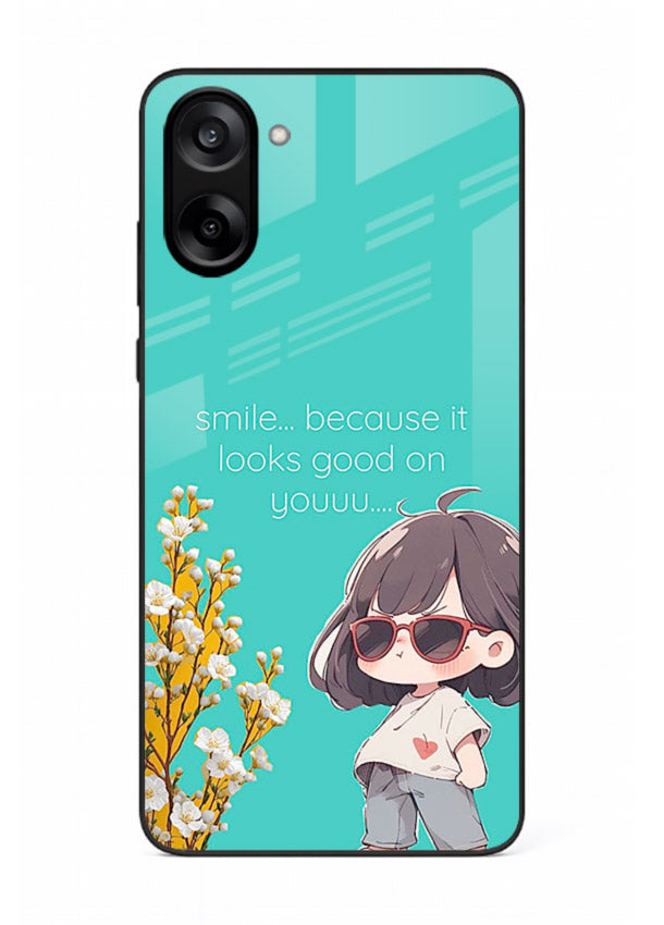 Anime Girl Wink kawaii illustration OnePlus Nord CE5 glass back cover