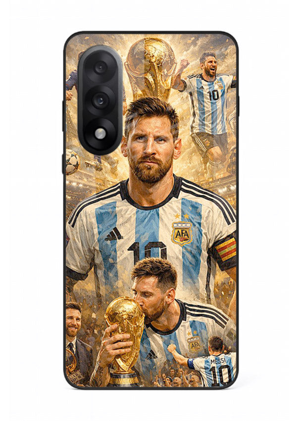 Argentina football montage artwork on glossy tempered glass OnePlus Nord 5 back cover