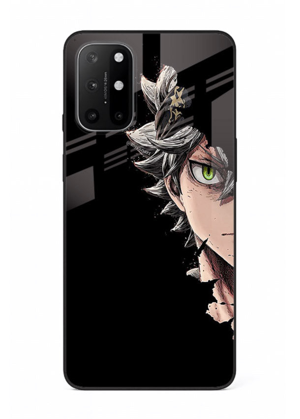 asta demon eye black clover anime art OnePlus 8T glass cover intense portrait case