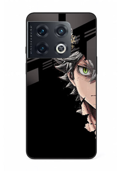 asta demon eye black clover anime art OnePlus 10 Pro glass cover intense portrait case