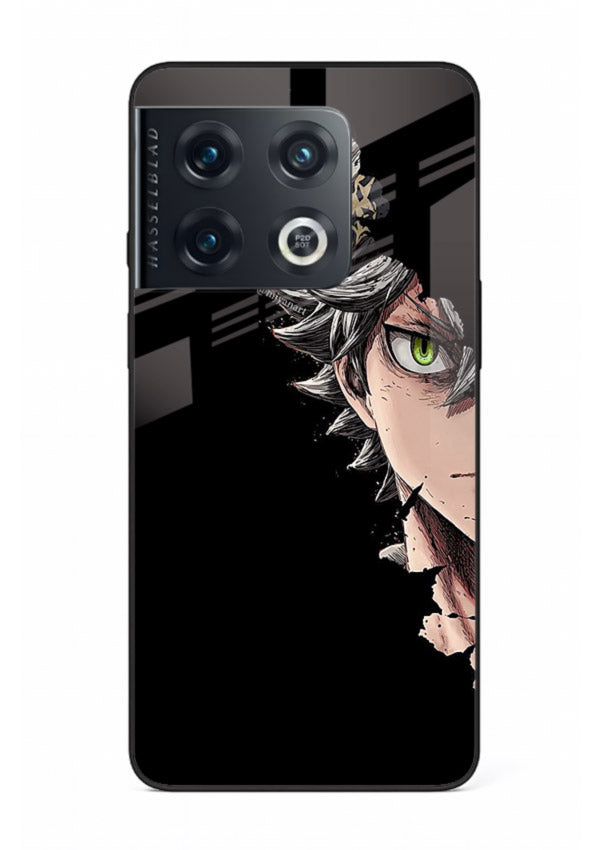 asta demon eye black clover anime art OnePlus 10 Pro glass cover intense portrait case