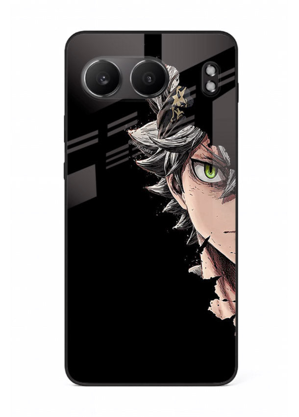 asta demon eye black clover anime art OnePlus Nord 4 glass cover intense portrait case