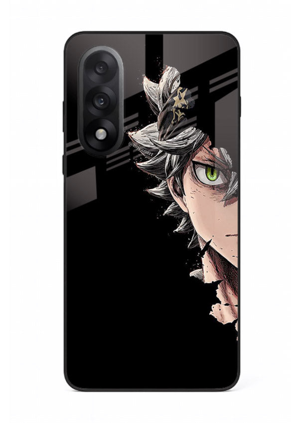 asta demon eye black clover anime art OnePlus Nord 5 glass cover intense portrait case