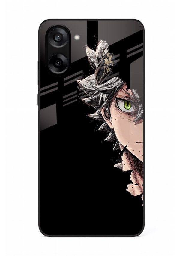 asta demon eye black clover anime art OnePlus Nord CE5 glass cover intense portrait case