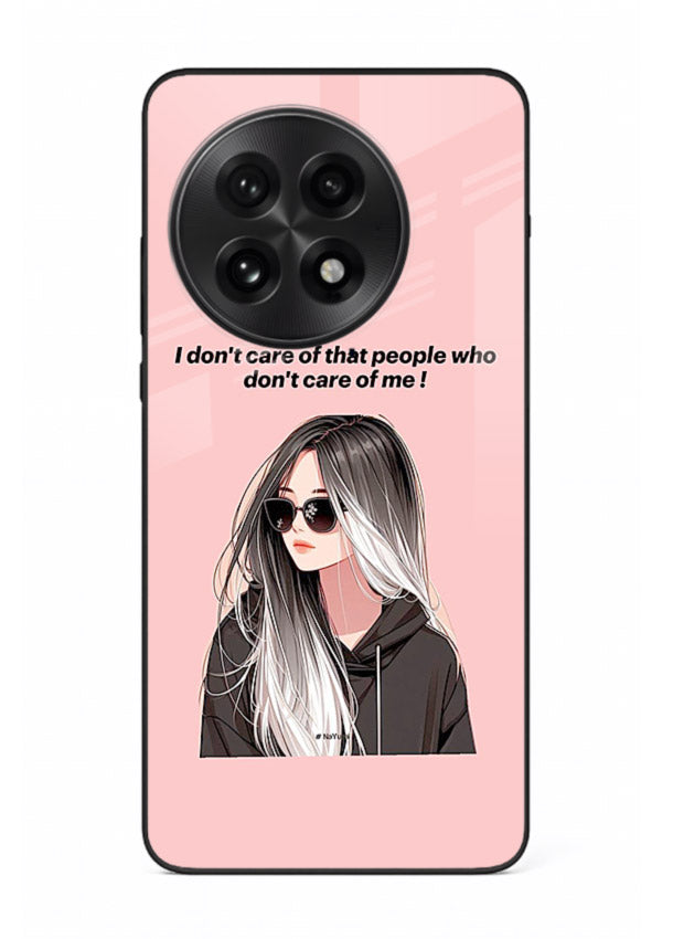 Attitude Sunglasses Girl bold attitude artwork OnePlus 13R glass back cover