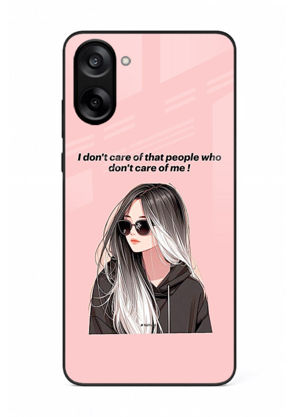 Attitude Sunglasses Girl bold attitude artwork OnePlus Nord CE5 glass back cover