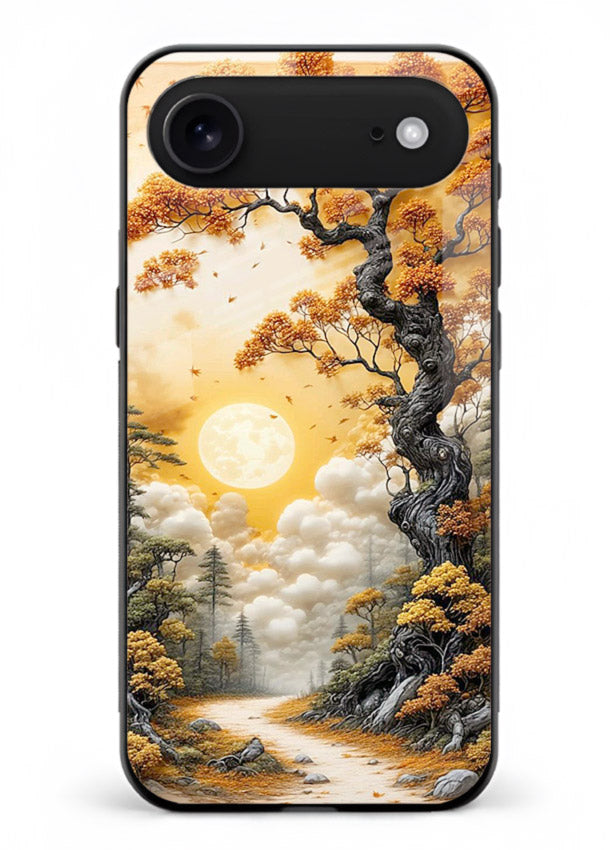 Autumn Sun Forest glowing autumn forest artwork iphone 18 air glass back cover