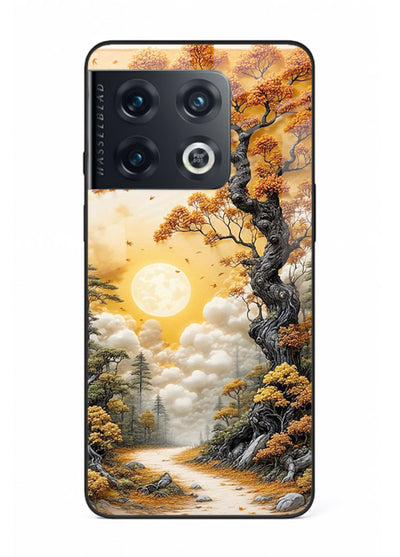 Autumn Sun Forest glowing autumn forest artwork OnePlus 10 Pro glass back cover