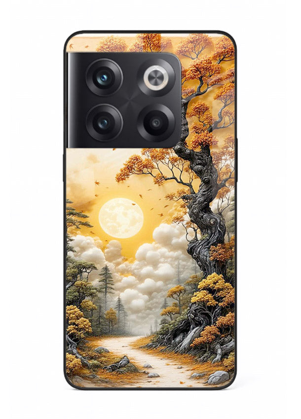 Autumn Sun Forest glowing autumn forest artwork OnePlus 10T glass back cover
