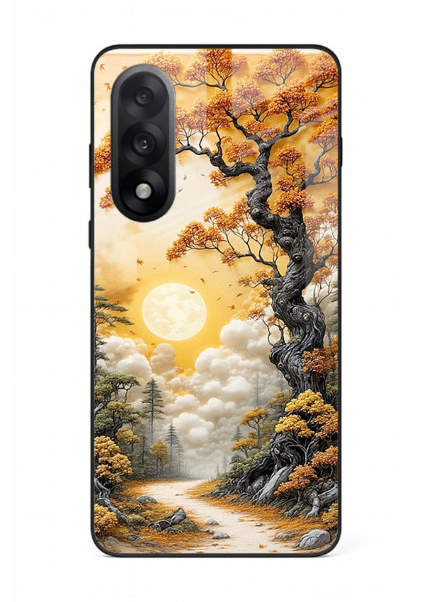 Autumn Sun Forest glowing autumn forest artwork OnePlus Nord 5 glass back cover