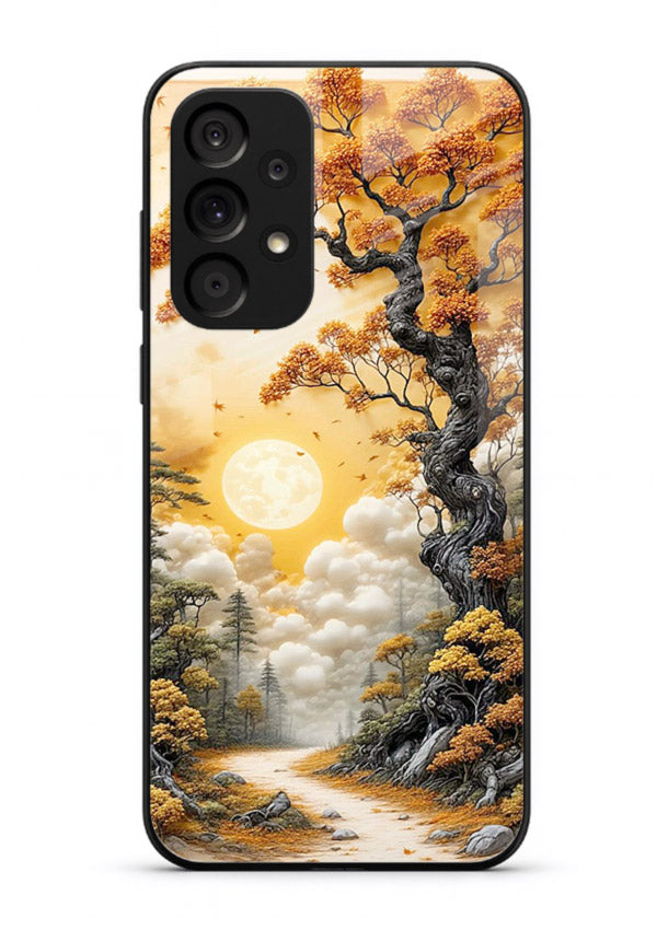Autumn Sun Forest glowing autumn forest artwork Samsung A53 5G glass back cover