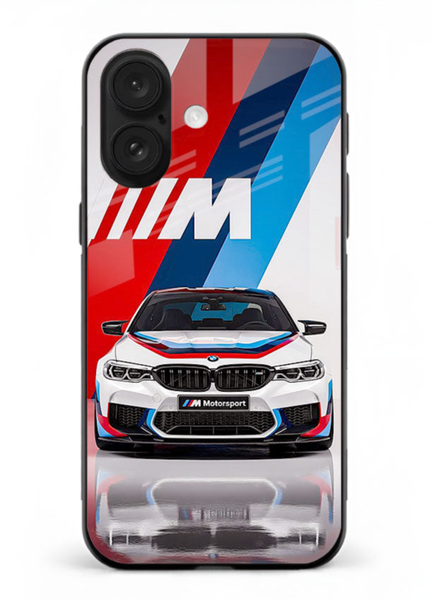 BMW M tricolor stripe design with clean performance styling for iPhone 18