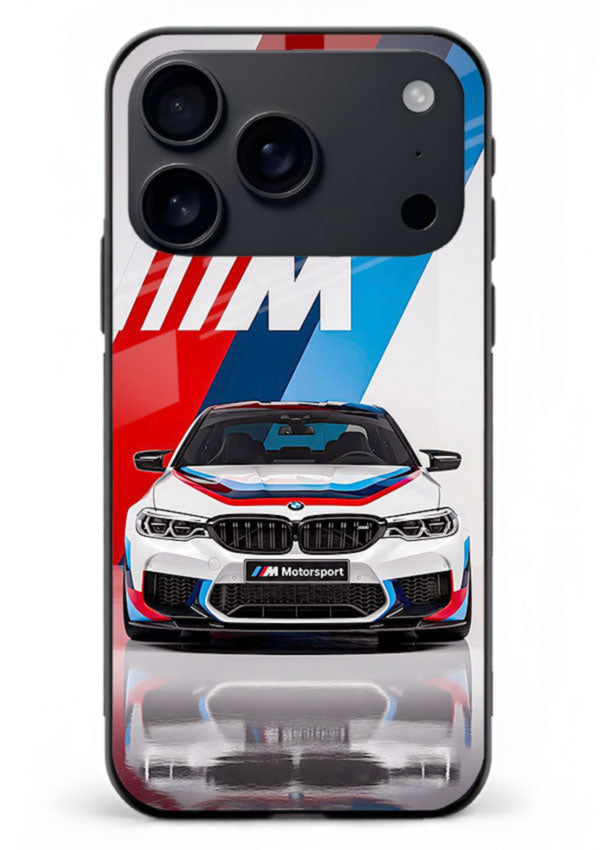 BMW M tricolor stripe design with clean performance styling for iPhone 18 Pro Max