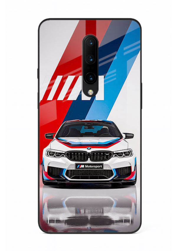 BMW M tricolor stripe design with clean performance styling for OnePlus 8