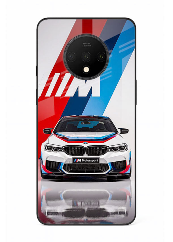 BMW M tricolor stripe design with clean performance styling for OnePlus 7T
