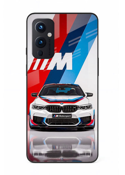 BMW M tricolor stripe design with clean performance styling for OnePlus 9 Pro