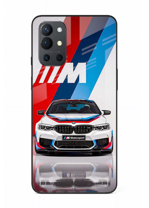 BMW M tricolor stripe design with clean performance styling for OnePlus 9R