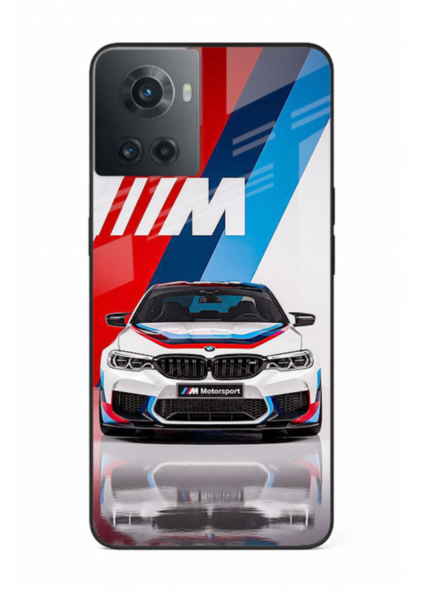 BMW M tricolor stripe design with clean performance styling for OnePlus 10R