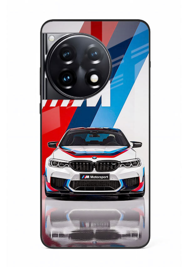 BMW M tricolor stripe design with clean performance styling for OnePlus 12R