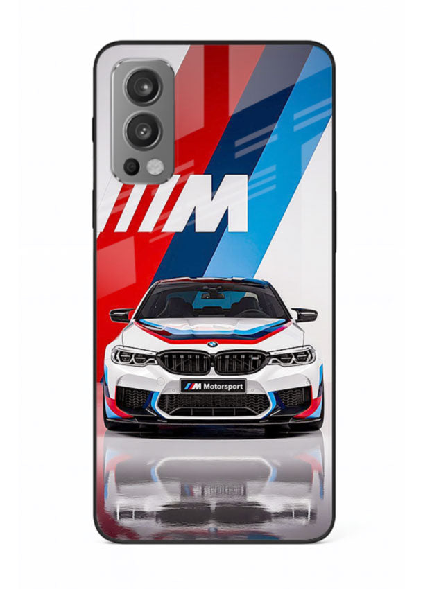 BMW M tricolor stripe design with clean performance styling for OnePlus Nord 2