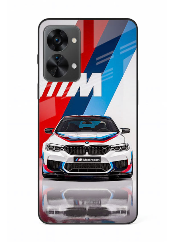 BMW M tricolor stripe design with clean performance styling for OnePlus Nord 2T