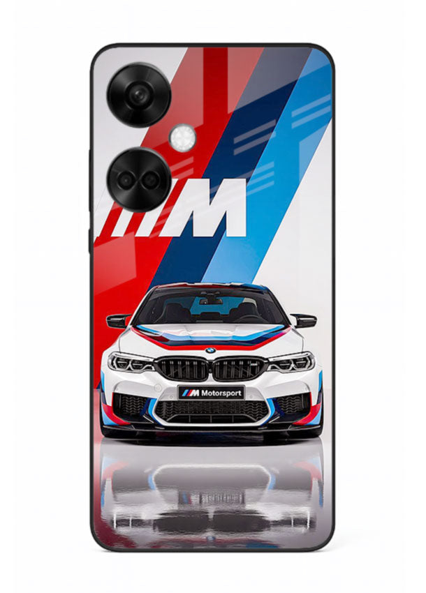 BMW M tricolor stripe design with clean performance styling for OnePlus Nord CE3