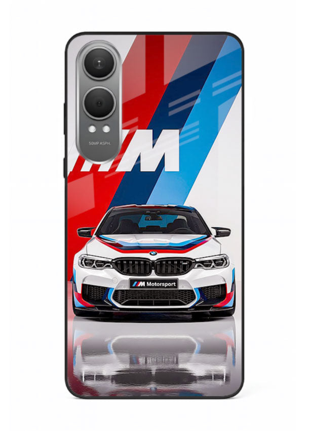 BMW M tricolor stripe design with clean performance styling for OnePlus Nord CE4 Lite