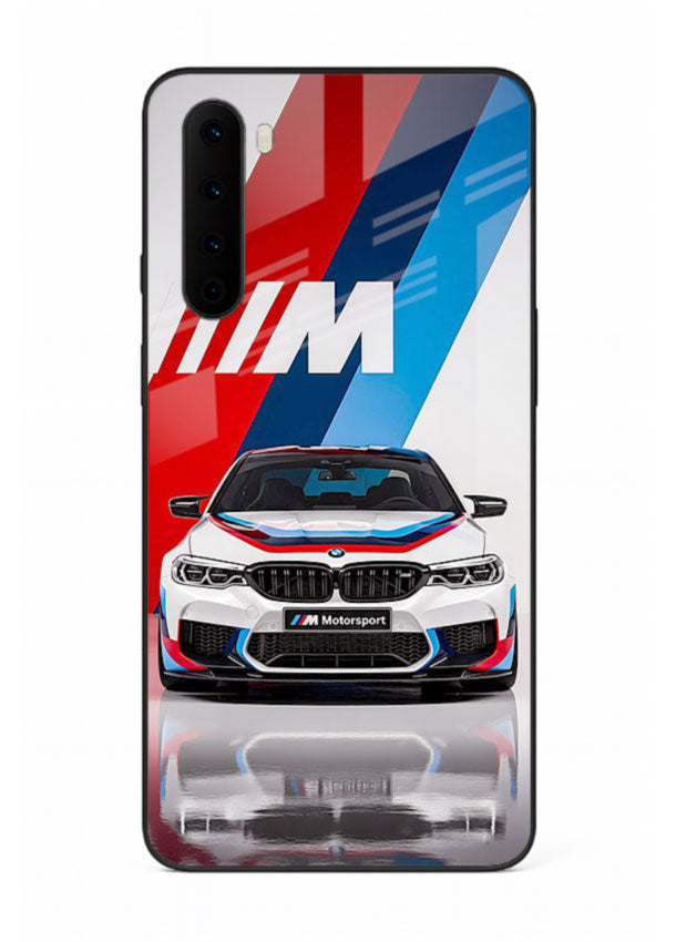 BMW M tricolor stripe design with clean performance styling for OnePlus Nord