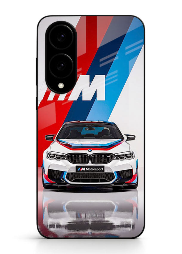 BMW M tricolor stripe design with clean performance styling for Samsung S25 Edge
