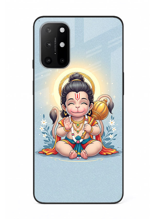 Baby Hanuman graceful artwork design for OnePlus 8T glass back cover
