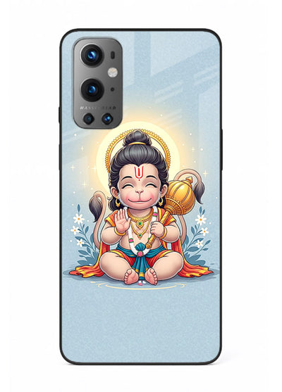 Baby Hanuman graceful artwork design for OnePlus 9 glass back cover