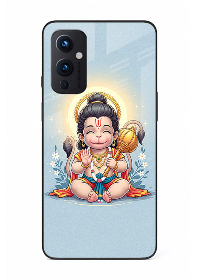 Baby Hanuman graceful artwork design for OnePlus 9 Pro glass back cover