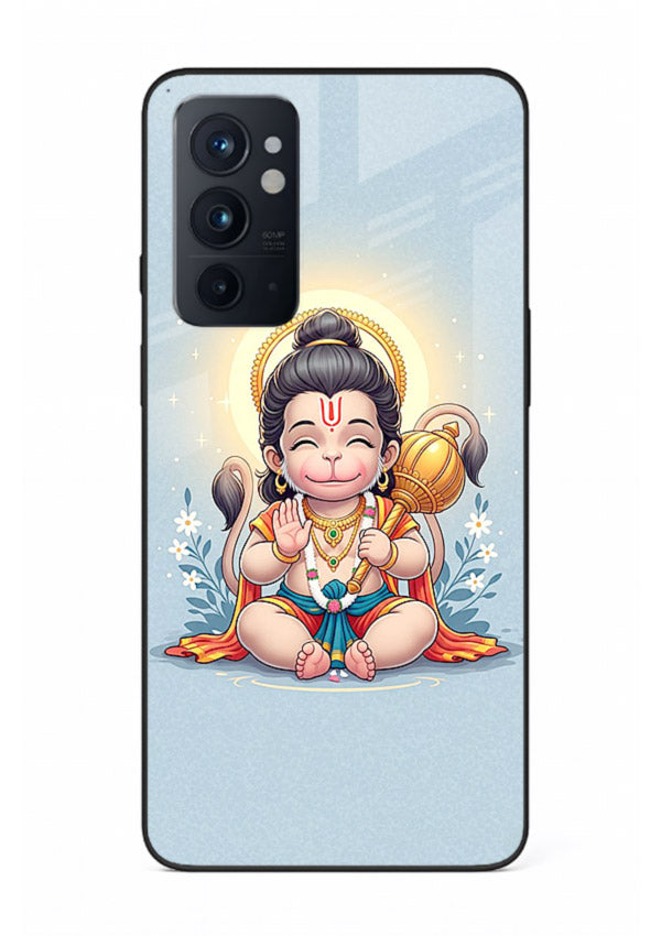 Baby Hanuman graceful artwork design for OnePlus 9RT glass back cover