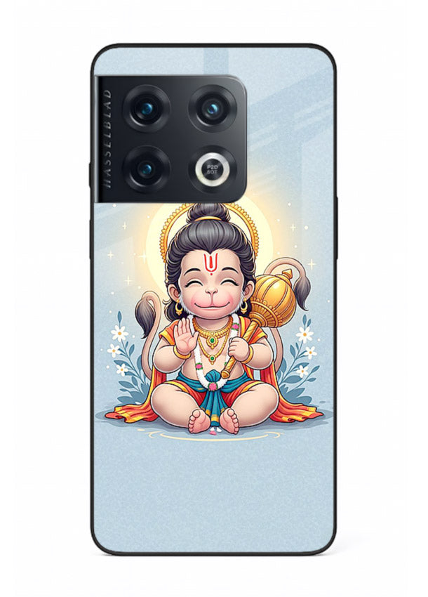Baby Hanuman graceful artwork design for OnePlus 10 Pro glass back cover