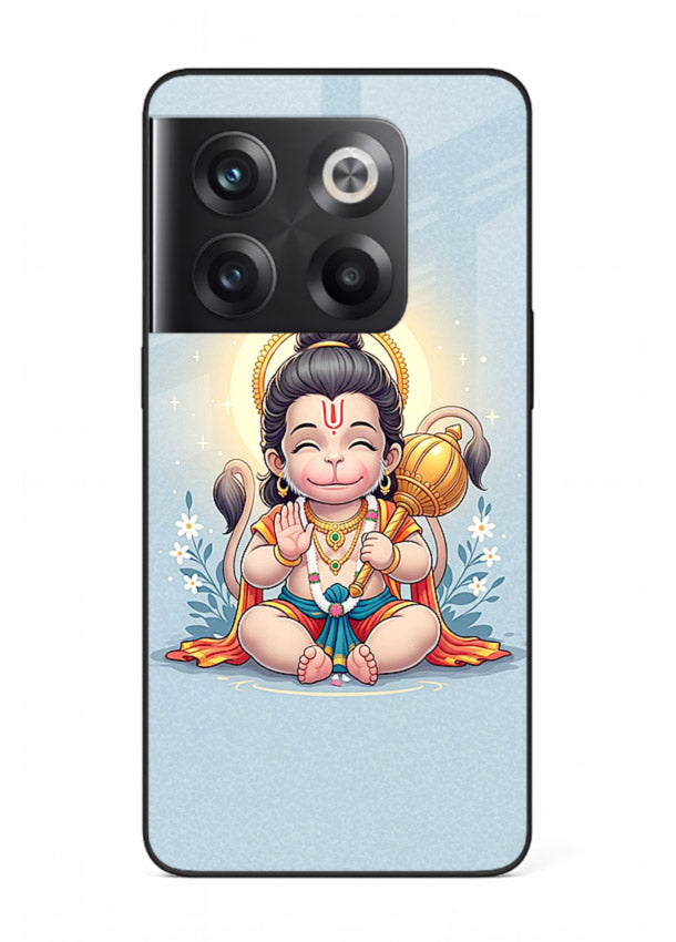 Baby Hanuman graceful artwork design for OnePlus 10T glass back cover