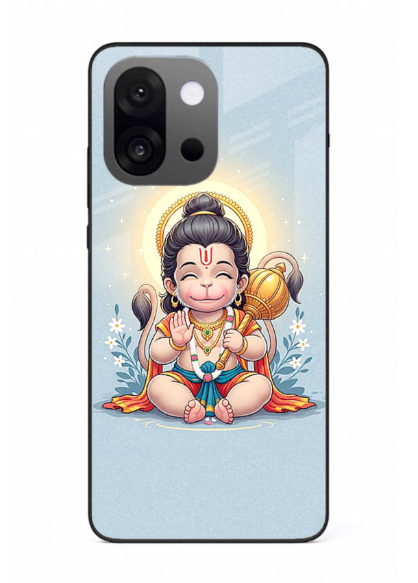 Baby Hanuman graceful artwork design for OnePlus 13s glass back cover