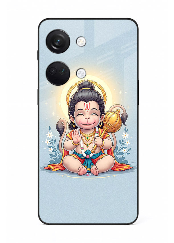 Baby Hanuman graceful artwork design for OnePlus Nord 3 glass back cover
